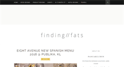 Desktop Screenshot of findingfats.com